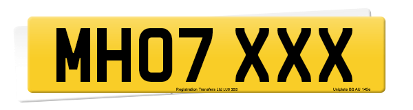 Registration number MH07 XXX